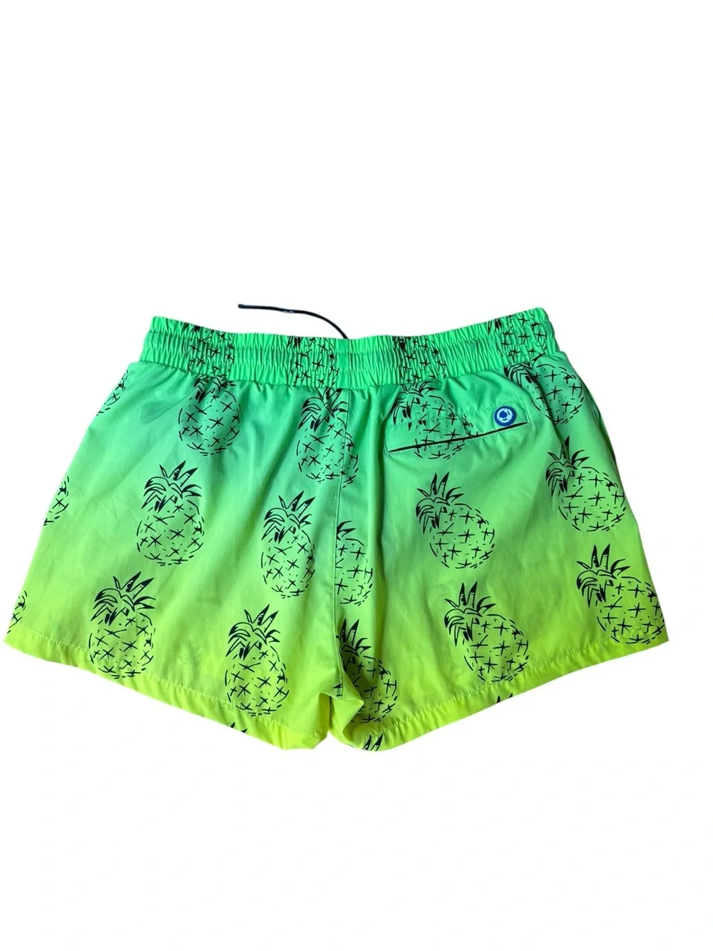 Rounderbum swim trunks H2O Lift  green and yellow Pineapple Men’s size XL